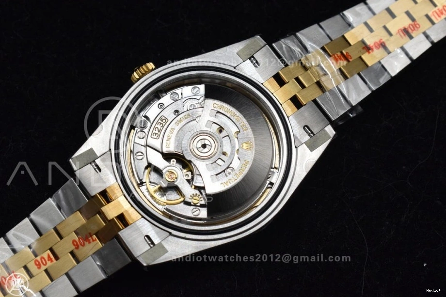 Bracelet DateJust Steel YG Dial on 1:1 YG 904L 126333 41 Stick SS VR3235 Jubilee Edition Clean Best 0307